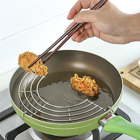 VỈ GÁC CHẢO CHIÊN LÀM KHÔ RÁO DẦU MỠ LOẠI DÀY BẰNG INOX CAO CẤP