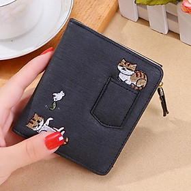 ví nữ cầm tay vuông mini Hình méo Túi dễ thương SKS45