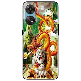 Ốp lưng dành cho Oppo Reno 8T 4G - Reno 8T 5G - Reno 10 5G - Reno 10 Pro 5G - Long Tranh Hỗ Đấu - Hàng Chính Hãng