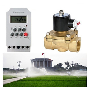 Mua Bộ tưới cây tự động gồm van điện từ và công tắc hẹn giờ