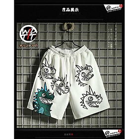  Quần sooc chữ V poli thể thao unisex nam nữ