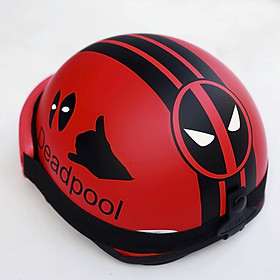 Mũ Phượt Deadpool 2018 + Kính X400 Viền màu