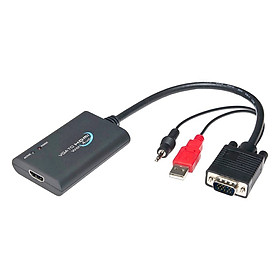 Mua Bộ Chuyển Tín Hiệu Từ VGA Sang HDMI Z-TEK ZE577A Hỗ Trợ Full HD - Hàng Nhập Khẩu