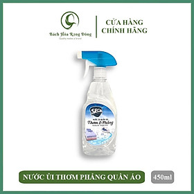 Nước Xịt Thơm Phẳng Quần Áo Lưu Hương Lâu SPCa 450ml Cao Cấp Giúp Làm Thơm Phẳng, Khử Trùng, Khử Mùi Ẩm Mốc