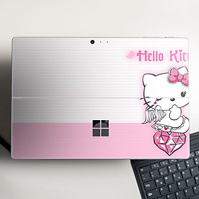 Skin dán hình Hello Kitty cho Surface Go, Pro 2, Pro 3, Pro 4, Pro 5, Pro 6, Pro 7, Pro X - Mã: hlk008 - Surface Pro X