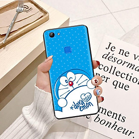 Ốp lưng điện thoại Vivo V7 viền silicon dẻo TPU hình Doremon Nhảy Múa - Hàng chính hãng