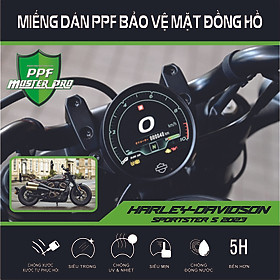 Miếng Dán PPF Bảo Vệ Mặt Đồng Hồ Xe Harley - Davidson Sportster S 2023 | Chất Liệu Film PPF