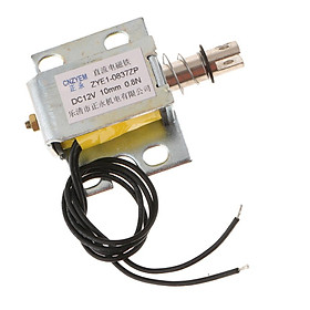 Khung Mở Tự khởi động lại Đế Nam Châm Điện 0.8N 10mm Thì 12V Kéo Đẩy