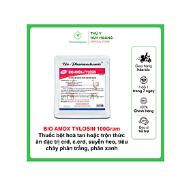 Thuốc bột hoà tan hoặc trộn thức ăn BIO-AMOXTYLOSIN đặc trị CRD ,C.CRD, suyễn heo,tiêu chảy phân trắng phân xanh