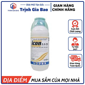 Dung Dịch Diệt Côn Trùng Icon 2.5 Cs Chai 1 Lít Giúp Trừ Muỗi Truyền Bệnh Côn Trùng Khác