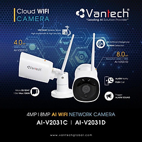 Mua Camera IP Wifi Vantech Ngoài Trời AI-V2031C 4.0 Megapixel - SIÊU THỊ THIẾT BỊ VIỄN THÔNG - HÀNG CHÍNH HÃNG