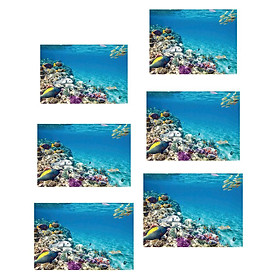 Hình ảnh 3D Print Single Adhesive Picture Backdrop for Fish Tank Aquarium 61x30cm