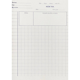 Combo 5 tập giấy kiểm tra cấp 1 (15 tờ đôi) - ndbooks