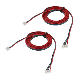 2 Pieces 3D Printer Stepper Motor Copper Connecting Cable XH2.54, 1+1.5m