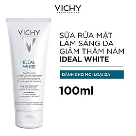 Sữa Rửa Mặt Tạo Bọt Dưỡng Trắng Da Vichy Ideal White Brightening Deep Cleansing Foam 100854586 (100ml)