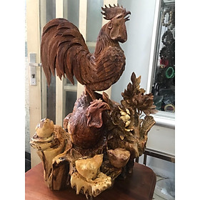 Mua BỨC TƯỢNG GIA ĐÌNH GÀ GỖ HƯƠNG HÀNG VIP ĐẸP LIỀN KHỐI CAO 68CM ĐK 45CM SÂU 38CM BIỂU TƯỢNG GIA ĐÌNH HẠNH PHÚC TRƯNG PHÒNG KHÁCH TUYỆT ĐẸP Ạ