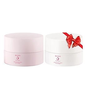 Kem Dưỡng Trắng Da Ban Đêm Senka White Beauty Glow Gel Cream 50g - Tặng Kem dưỡng trắng da & giảm thâm nám ban ngày Senka White Beauty UV Cream 50g SPF 25 PA ++