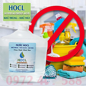 Nước HOCL khử trùng sát khuẩn khử mùi túi 5 lít có vòi vặn