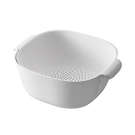 Hình ảnh Kitchen Fruit Drain Basket Kitchen Colanders Bowl for Washing Cleaning Beans