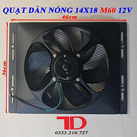 Mua Quạt dàn nóng 14x18 inch 36x46 cm loại 12V Model M60