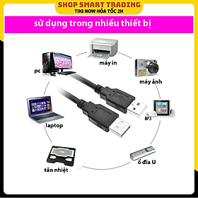 Mua Dây Cáp USB 2 Đầu Dương 1.5m có cục chống nhiễu - Hàng Nhập Khẩu