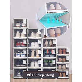Mua Hộp đựng giày dép đa năng nhựa cứng cao cấp có thể tháo lắp được  hộp giày lưu trữ đồ khỏi bụi bẩn  ẩm mốc