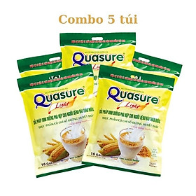 Combo 5 túi Bột ngũ cốc Quasure light túi 400 gram Bibica - Thực phẩm dành cho người ăn kiêng, người tiểu đường