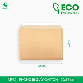MPB2 - 20x13 cm - 60 phong bì carton đóng hàng - Bìa gói hàng, bìa cứng, bì thư | Magix Packaging