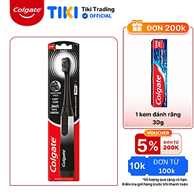 Bàn chải điện Colgate Sonic 360 Charcoal với lông chải phủ than kháng khuẩn