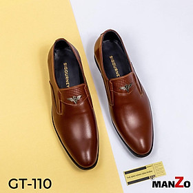 Giày tây nam da bò dành cho dân công sở, bảo hành 18 tháng - Manzo GT 110