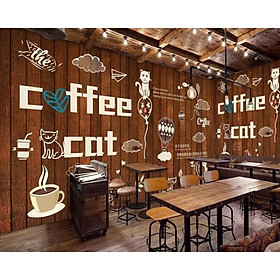 Tranh dán tường trang trí quán cà phê TC37(100x150)