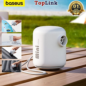 Máy Bơm Hơi – Hút Chân Không Mini Cầm Tay Baseus PocketGo Portable Air Pump 230L/min Pin 1600mah Tích Hợp Đèn - Hàng Chính Hãng