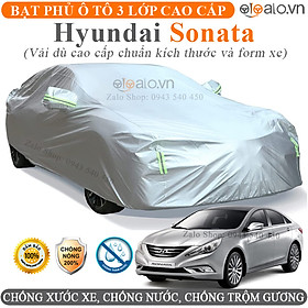 Bạt Phủ Ô Tô Hyundai Sonata Cao Cấp 3 Lớp Chống Nắng Nóng Chống Nước Chống xước