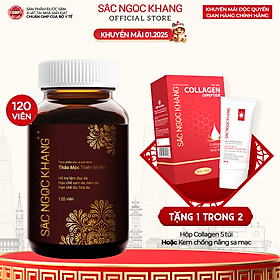 Viên uống Sắc Ngọc Khang ++ (120 viên) dòng cao cấp giúp chống lão hóa, giảm nám sạm và cân bằng nội tiết tố