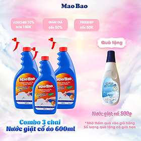 Combo 03 Chai Nước Giặt Cổ Áo Mao Bao 600ml