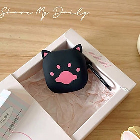 Mua Case Vỏ Ốp Dành Cho Tai Nghe Samsung Galaxy Buds 2 Pro/ Buds 2/ Buds Live/ Buds Pro Gấu Nâu Đội Khăn- Hàng chính hãng