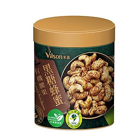 Hạt điều hữu cơ mật ong đường đen vilson - 130g/ lọ