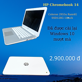 Mua Máy tính H P Chromebook 14 Celeron 2955u Ram4G SSD128G 14inch mỏng nhẹ rẻ đã cài lại windows 10 mượt mà