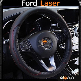 Bọc vô lăng volang xe Ford Laser da PU cao cấp BVLDCD - OTOALO