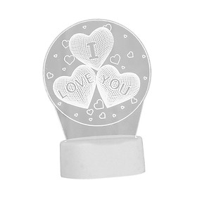 Night Light Ornament Desktop Romantic USB Acrylic Lamp for Hotel Bar Holiday