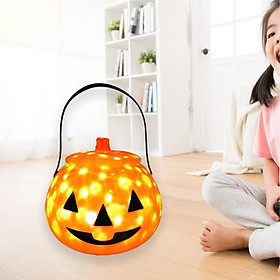 Halloween Pumpkin Lantern Lamp LED Light Props Desktop Decoration Kids Gift 15cm