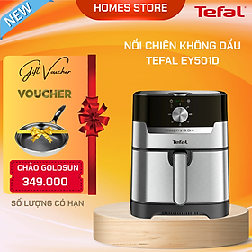 Nồi Chiên Không Dầu TEFAL EY501D, Nhập Khẩu Đức, 8 Chức Năng Chiên, Dung Tích 4.2L, Công Suất 1400W - Hàng Nhập Khẩu