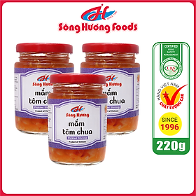 3 Hũ Mắm Tôm Chua Sông Hương Foods Hũ 220g