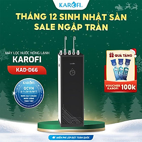 Máy lọc nước nóng lạnh 11 lõi chính hãng Karofi KAD-D66, màng RO Mỹ, Bảo hành 36 tháng