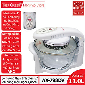 Lò Nướng Điện Tử Thủy Tinh Tiger Queen AX-798DV - 11L - Hàng Chính Hãng