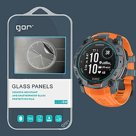 Miếng Dán Cường Lực GOR cho Garmin Instinct 3 Amoled Solar 45mm / 50mm  - Hàng Chính Hãng