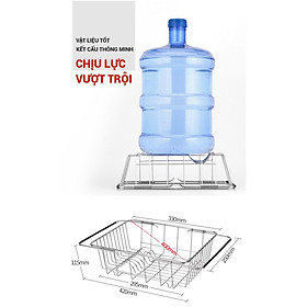 Mua RỔ GÁC BỒN RỬA CHÉN INOX 304 Có Thể Co Rút Điều Chỉnh Độ Dài Thông Minh