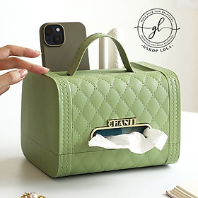 Mua Hộp giấy ăn túi xách mix thêm ngăn đựng điều khiển  điện thoại