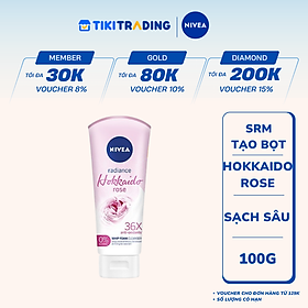 Sữa Rửa Mặt Tạo Bọt NIVEA Chiết Xuất Hoa Hồng Hokkaido (100ml) - 84984