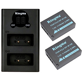 Pin sạc Kingma Ver 2 cho Fujifilm NP-W126, Hàng chính hãng